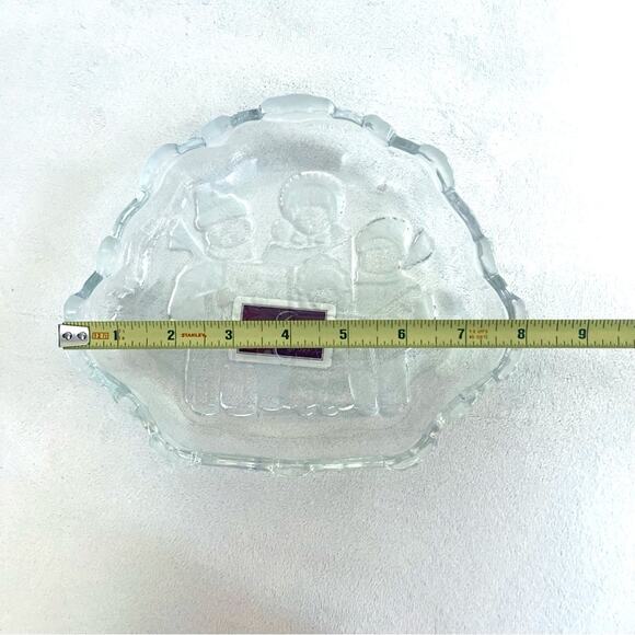 Vintage Mikasa Christmas Carolers Glass Dish Platter Candy Holiday Trinket - Picture 3 of 8